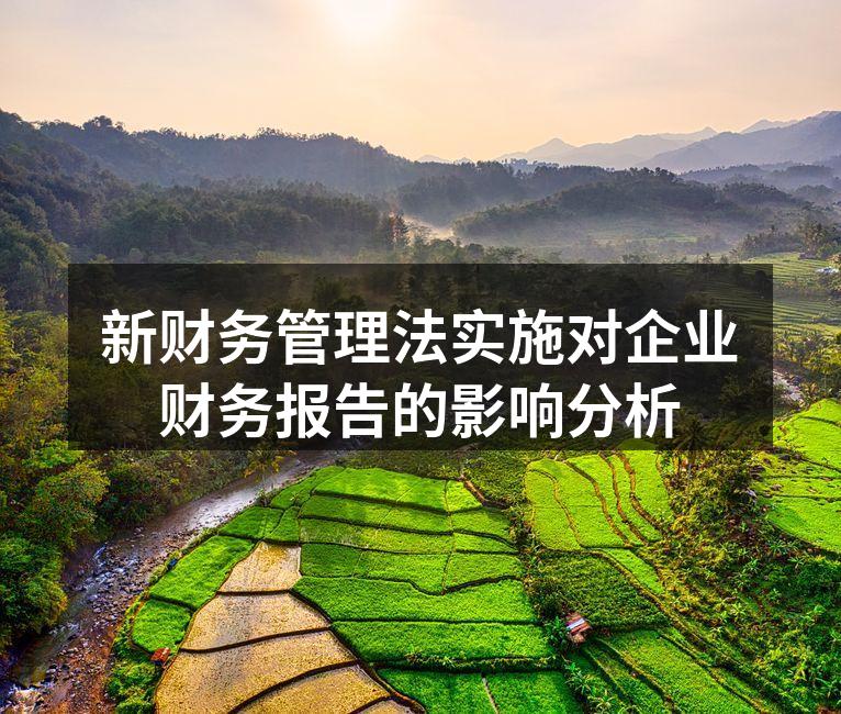 新财务管理法实施对企业财务报告的影响分析
